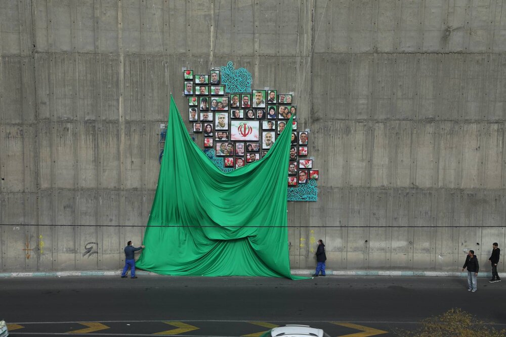 "المان شهدای اقتدار" پیامی جاودان بر قامت بزرگراه هاشمی رفسنجانی