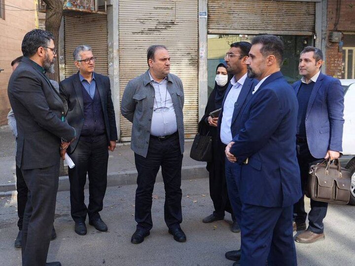 بازدید مدیرعامل سازمان نوسازی شهر تهران از پروژه‌های نوسازی و بازآفرینی منطقه ۹