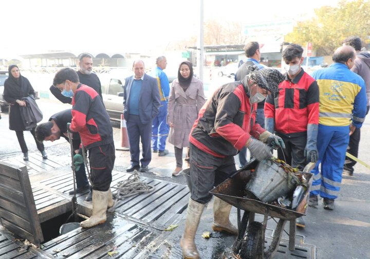 اجرای مانور محیط زیستی آبگرفتگی کانال در منطقه ۹