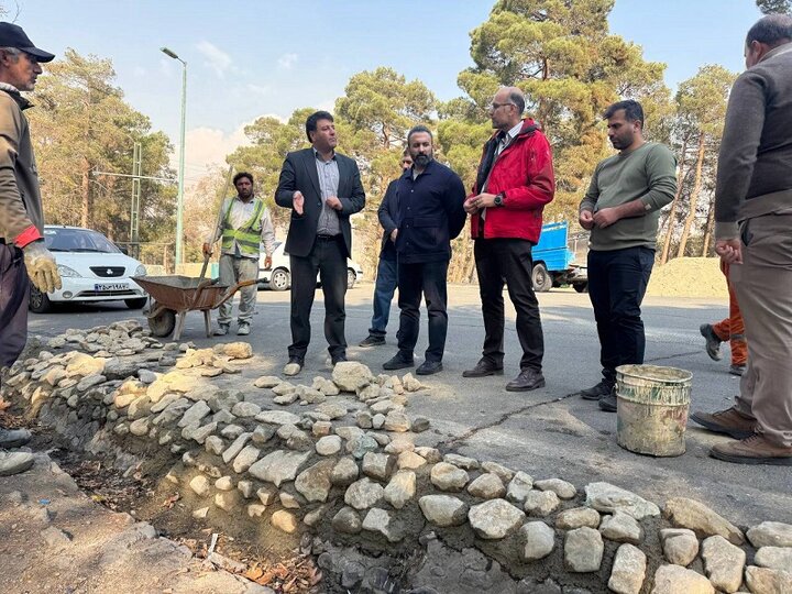 مرمت انهار سنگی و انتقال پساب تصفیه برای مدیریت پایدار منابع آب در بوستان چیتگر
