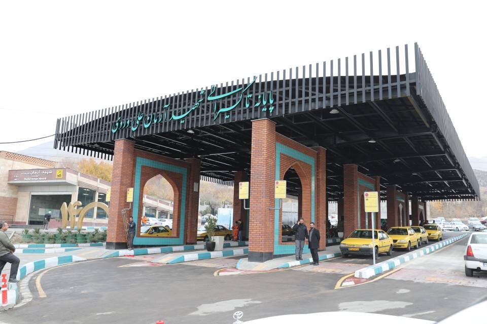 افتتاح پایانه تاکسیرانی شهید آرمان علیوردی/ مقبرهالشهدای جنتالفردوس