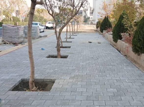 اتمام عملیات عمرانی احداث پیاده‌راه بلوار شهرکرد