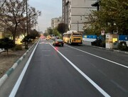 اجرای ۱۴ کیلومتر خط‌کشی محوری در منطقه ۹