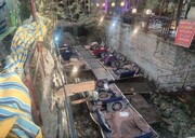 تخت‌های مستقر در بستر رودخانه دربند با دستور قضایی جمع‌آوری شد