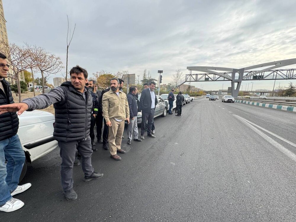 بررسی نقاط حادثه‌خیز و ارتقاء ایمنی در یکی از پررفت‌ و آمدترین محورهای غرب پایتخت