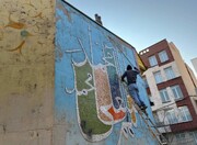 مرمت گسترده نقاشی‌های دیواری و المان‌های بصری در منطقه ۶