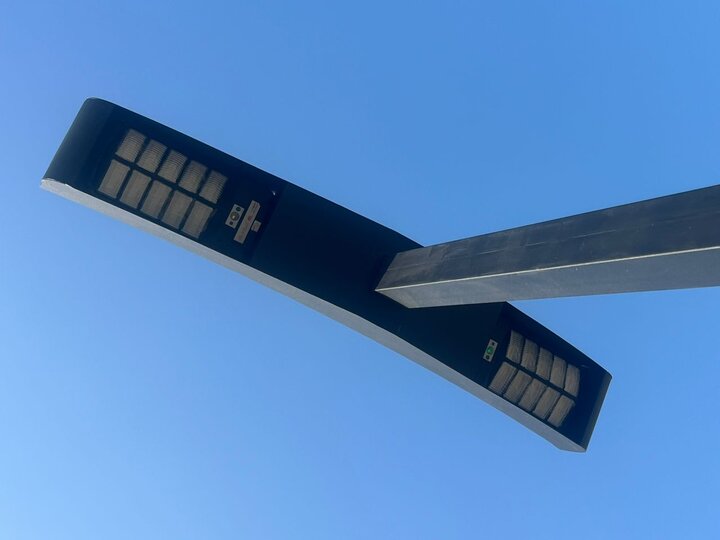 روشنی خیابان سهروردی با چراغ های خورشیدی