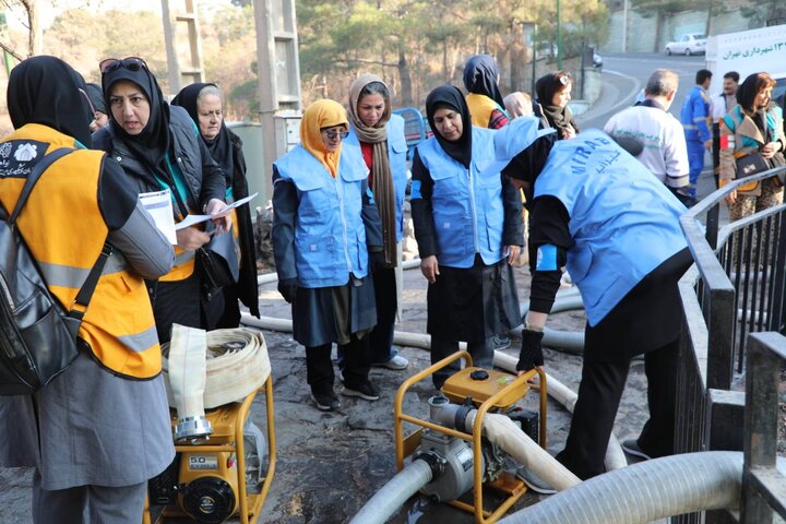 تمرین میدانی برای افزایش ظرفیت آب‌روهای منطقه ۲۲ و توان نیروهای عملیاتی