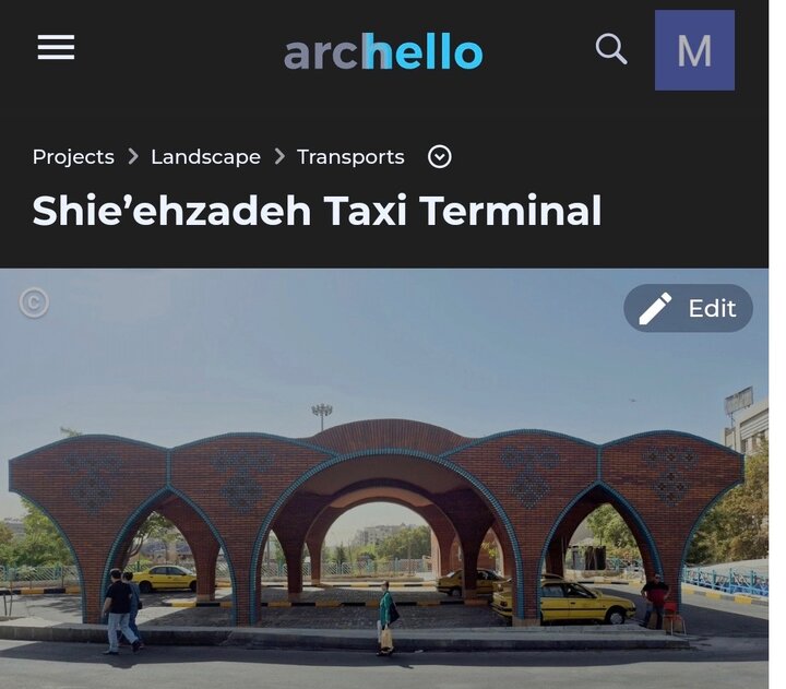 استقبال سایت‌های معتبر جهانی از طراحی پایانه‌های تاکسیرانی جدید منطقه یک