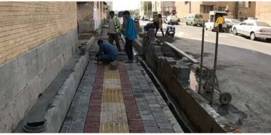 بهسازی معابر خیابان شهید گلشنی در خدمت تردد امن شهروندان منطقه ۲۰