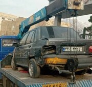 ‍ جمع‌آوری خودروهای اسقاطی از معابر منطقه یک با مطالبه شهروندان