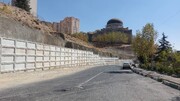 یک هزار متر مربع از دیواره ریزشی شهرک صدف پایدارسازی شد