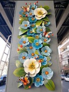 نصب المان «قاب گُل و پروانه» در منطقه ۶