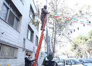 آماده‌سازی معراج الشهدا برای بدرقه پیکر پاک ۱۱۰ شهید حافظ امنیت