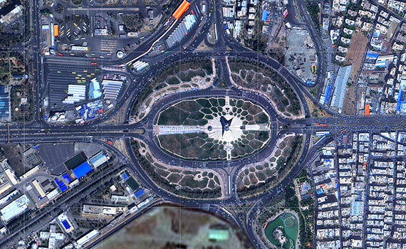 بارگذاری تصاویر ماهواره‌ خیام در نمایشگر تصاویر ماهواره‌ای شهرداری تهران