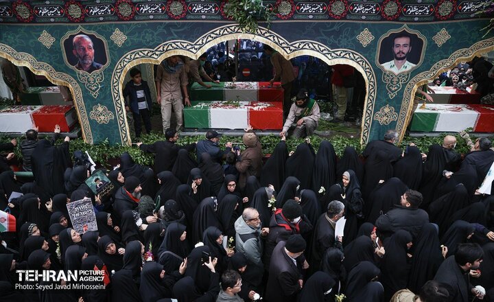 وداع با شهدای مدافع امنیت