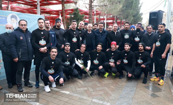 مراسم نهمین سالگرد شهدای آتش نشان حادثه ساختمان پلاسکو