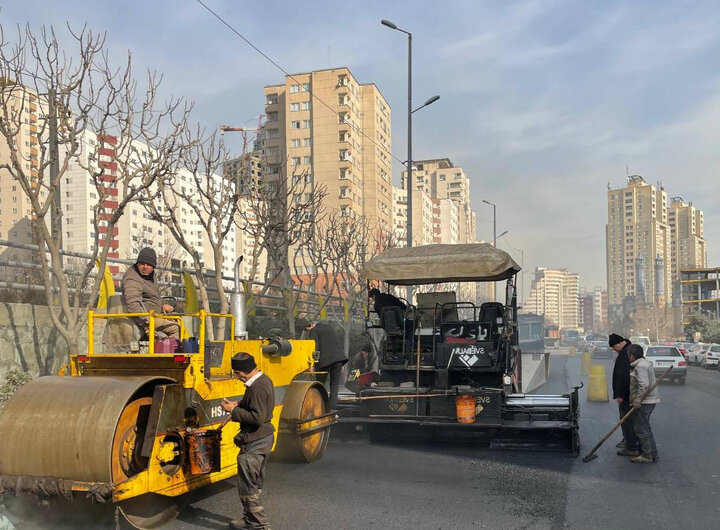 نوسازی و روکش مکانیزه آسفالت ضلع جنوبی بلوار شهید جوزانی