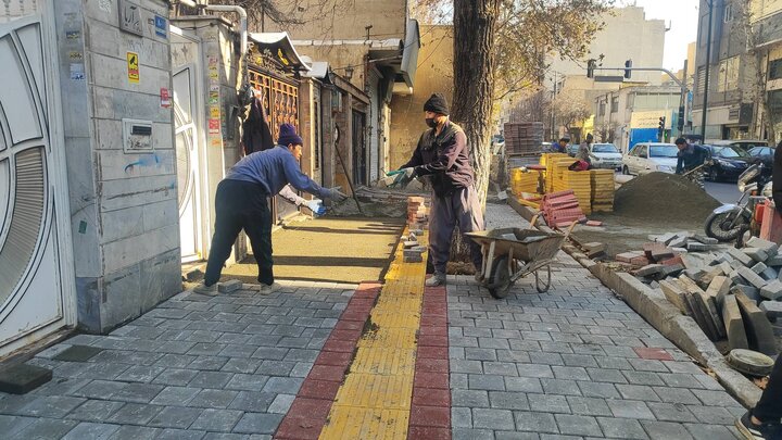 احداث ۷۴ هزار متر مربع پیاده‌رو سازی در منطقه ۱۰