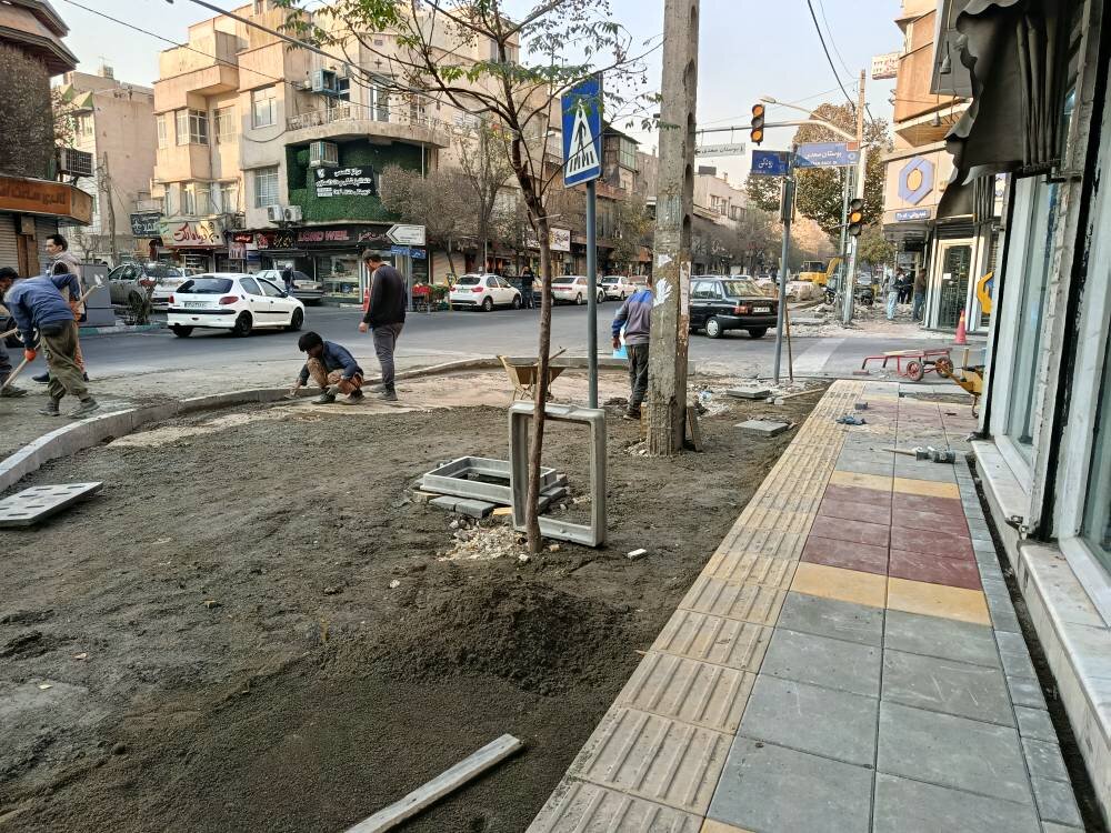احداث ۷۴ هزار متر مربع پیاده‌رو سازی در منطقه ۱۰