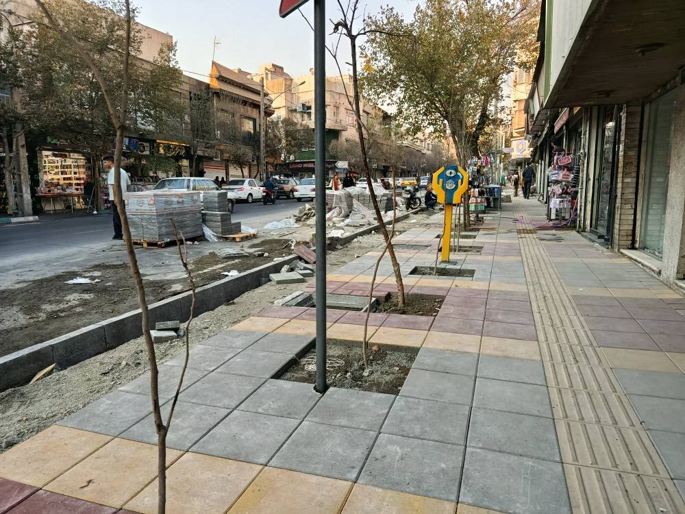 احداث ۷۴ هزار متر مربع پیاده‌رو سازی در منطقه ۱۰