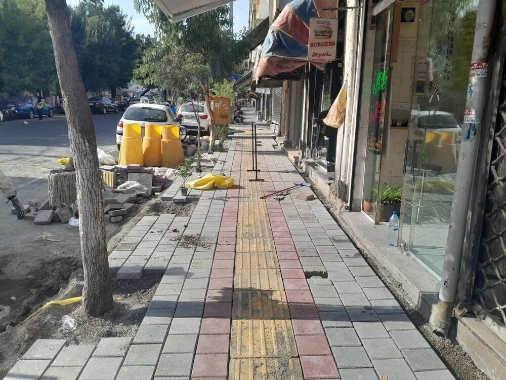 احداث ۷۴ هزار متر مربع پیادهرو سازی در منطقه ۱۰