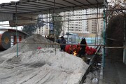 شارژ چند هزار کیسه شن و نمک در معابر شمال‌غرب پایتخت