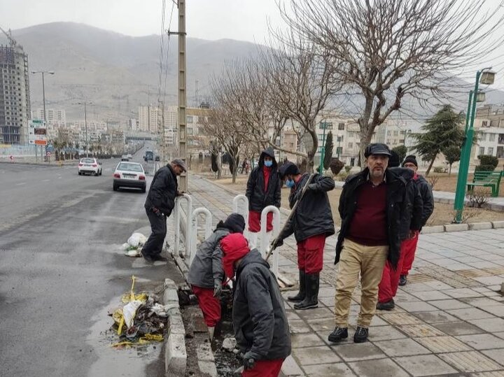 لایروبی انهار و مسیل‌های معابر محدوده شمال‌غرب تهران با هدف پیشگیری از آب‌گرفتگی