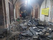 آغاز عملیات بازسازی سنگفرش کف بازارچه عودلاجان منطقه ۱۲