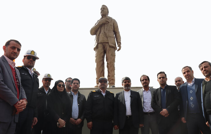 تندیس سردار دل‌ها، نماد ایثار و اقتدار، در منطقه ۴ رونمایی شد