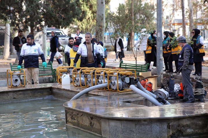 تمرین عملیاتی و آزمون تجهیزات پایگاه‌های مدیریت بحران پایتخت