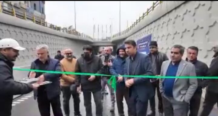 زیرگذر چهارراه قهوه‌خانه افتتاح شد