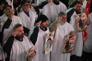 حماسه حضور کفن‌پوشان در قلب دارالشهدای تهران
