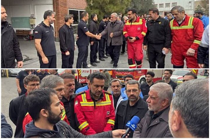 تقدیر نمایندگان مجلس شورای اسلامی از آتش‌نشانان تهران