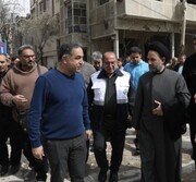 از بازدید آقامیری، قضاتلو و مدیرکل پارلمانی بنیاد شهید تا ادامه عملیات آواربرداری و بازگشایی معابر در محله جوادیه