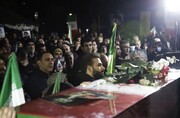 بدرقه پیکر مطهر شهید ناوچه دنا در میدان فرهنگی نازی‌آباد