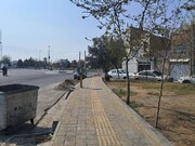 اجرای عملیات پیاده‌روسازی میدان شقایق منطقه ۱۹