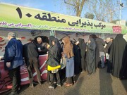 برپایی موکب پذیرایی شهرداری منطقه ۱۰ در مصلی امام خمینی(ره) همزمان با نماز عید سعید فطر