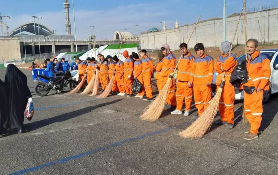 جانمایی مخازن ۱۲۰ لیتری پسماند در مصلی تهران&nbsp;