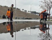 حضور تمامی تیم‌های اجرایی و تجهیزات مکانیزه خدمات شهری در محورهای مواصلاتی شمال غرب تهران