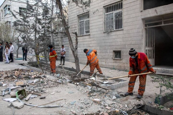 فعالیت ۲ هزار و ۷۲۰ نیروی انسانی و هزار و ۳۶۰ دستگاه ماشین‌آلات آواربرداری در پایتخت از ابتدای جنگ رمضان تاکنون