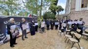 تجمع حافظان میراث جهانی ایران در مقابل کاخ گلستان