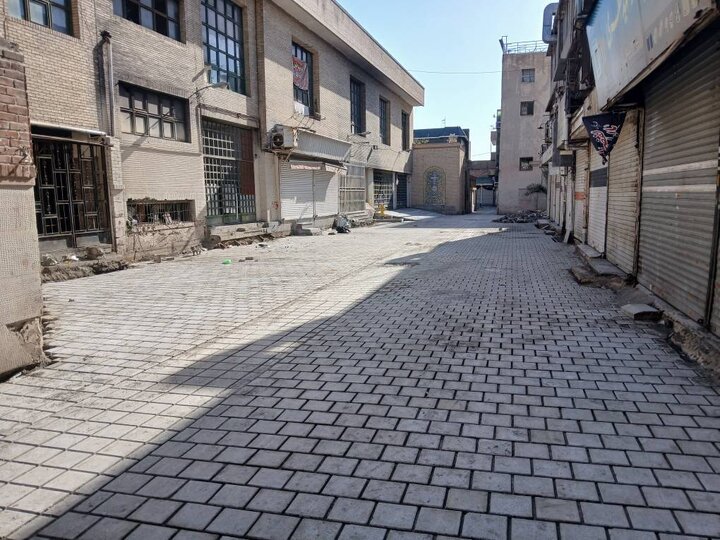 تکمیل صد درصدی پروژه مرمت سنگفرش معبر تاریخی کوچه امام جمعه
