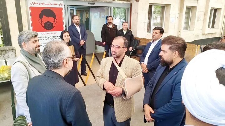 عیادت معاونین و مدیران حوزه اجتماعی از مجروحین و آسیب‌دیدگان جنگ رمضان