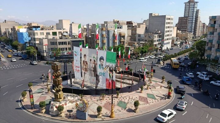 آمادگی میدان جمهوری اسلامی برای بزرگداشت چهلمین روز شهادت «رهبرشهید»