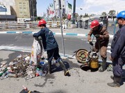 جمع‌آوری ۵/۵ مترمکعب پسماند در سه روز برای پیشگیری از آبگرفتگی