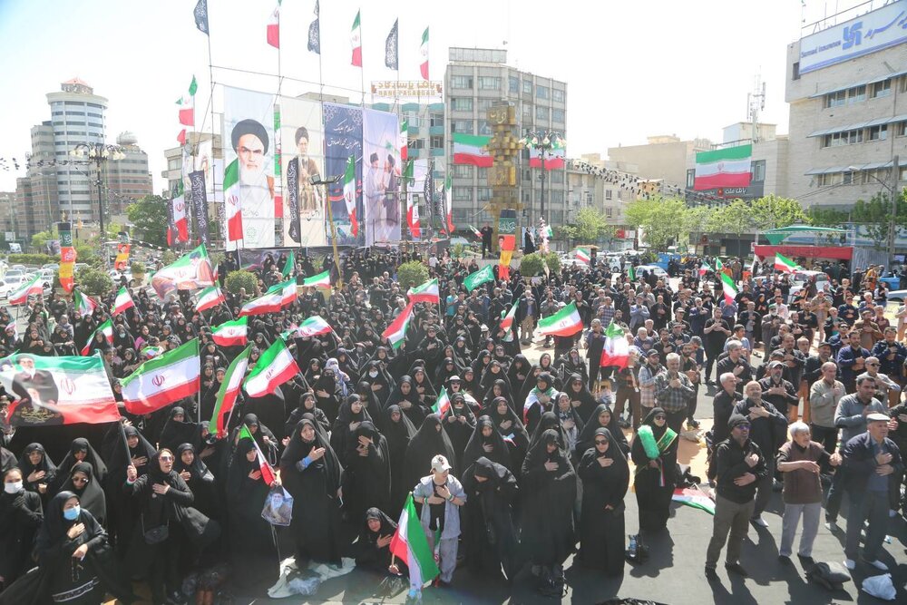 میزبانی میدان جمهوری اسلامی از اجتماع باشکوه «مکتب شهادت» در سالروز شهادت امام جعفر صادق(ع)