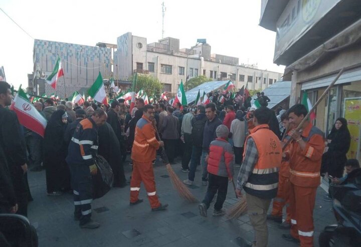 استقرار ۶۰ کارگر خدمات شهری و به کارگیری ۱۴ دستگاه خودرو و ماشین‌آلات سنگین