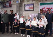 نصب تمثال شهیده آوین امیرکاشانی از شهدای جنگ تحمیلی در منطقه ۲۰
