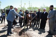 کاشت نهال به یاد قهرمانان وطن و به مناسبت روز زمین پاک